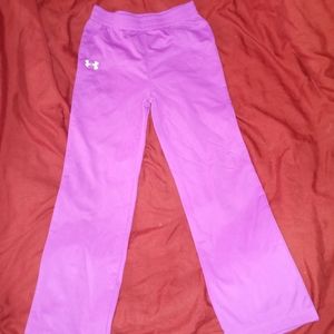 Under Armour Girls active wear pants Pink size 6